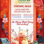 THÔNG BÁO LỊCH NGHỈ TẾT NGUYÊN ĐÁN 2025 