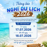 THÔNG BÁO KỲ NGHỈ DU LỊCH 2026 THANH AN(TATECHS)