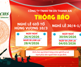 THÔNG BÁO: LỊCH NGHỈ LỄ GIỖ TỔ HÙNG VƯƠNG & GIẢI PHÓNG MIỀN NAM 30/04 - QUỐC TẾ LAO ĐỘNG 01/05