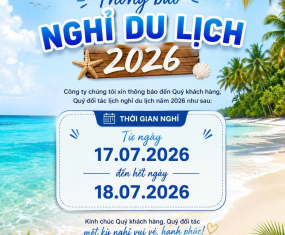 THÔNG BÁO KỲ NGHỈ DU LỊCH 2026 THANH AN(TATECHS)