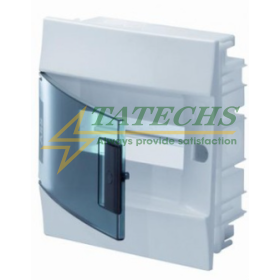 Tủ Phân Phối Điện Âm Tường ABB MISTRAL41F 8M Cửa Trong Suốt (1SLM004100A1202 - 41A08X12)