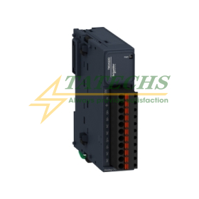 analog output module, Modicon TM3, 2 outputs, spring, 24V DC - TM3AQ2G - SCHNEIDER