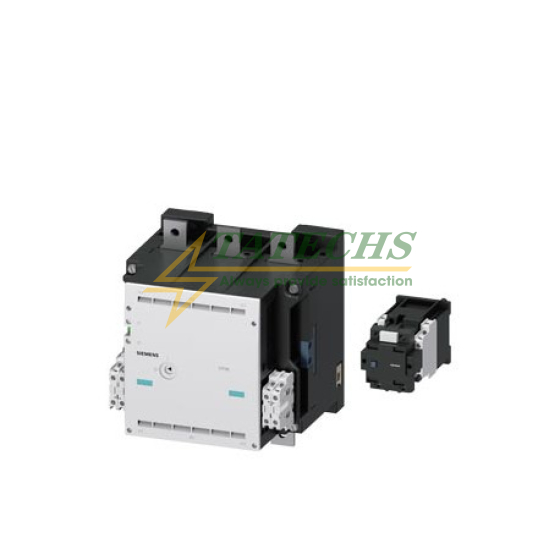 Công tắc tơ, cỡ 14, 3 cực, AC-3, 335kW, 400/380 V (690 V) Công tắc phụ 33 (3 thường mở + 3 thường đóng) với công tắc tơ đảo chiều 3TC4417-4A và điện trở nối tiếp Mạch tiết kiệm DC 125 V DC Siemens