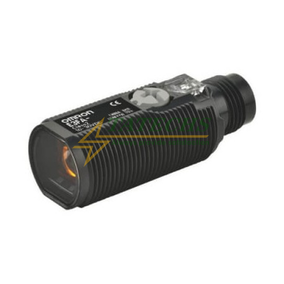 Cảm Biến Quang OMRON E3FA-BP21 (Phát Hiện Vật Trong Suốt, Phản Xạ Gương 100-500mm, M18 Nhựa, PNP, Đầu Nối M12)