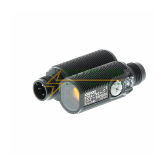 Cảm Biến Quang OMRON E3FA-TP21 (Thu Phát Độc Lập, Vỏ Nhựa M18, Khoảng Cách 20m, Ngõ Ra PNP, Đầu Nối M12)