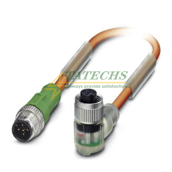 Cáp cảm biến/bộ truyền động SAC-5P-M12MS/ 1,0-PUR/M12FR3LVW 1693953 PHOENIX CONTACT